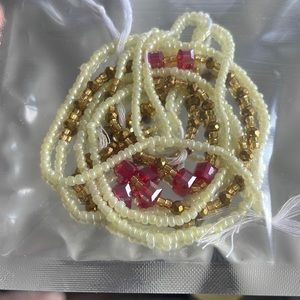 African Waist beads made with nylon string.